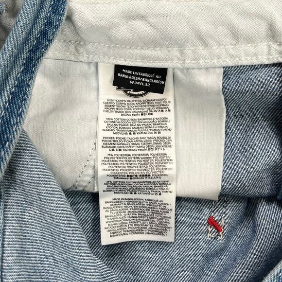 Vintage Dickies Carpenter Overalls Baggy Wide Leg Fit Medium Wash Denim 90s - Picture 3 of 6